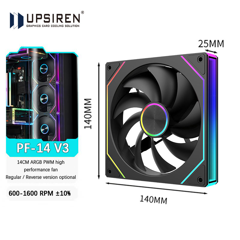 Argb Case Fan - UPSIREN PF-14 V3 140mm chassis fan