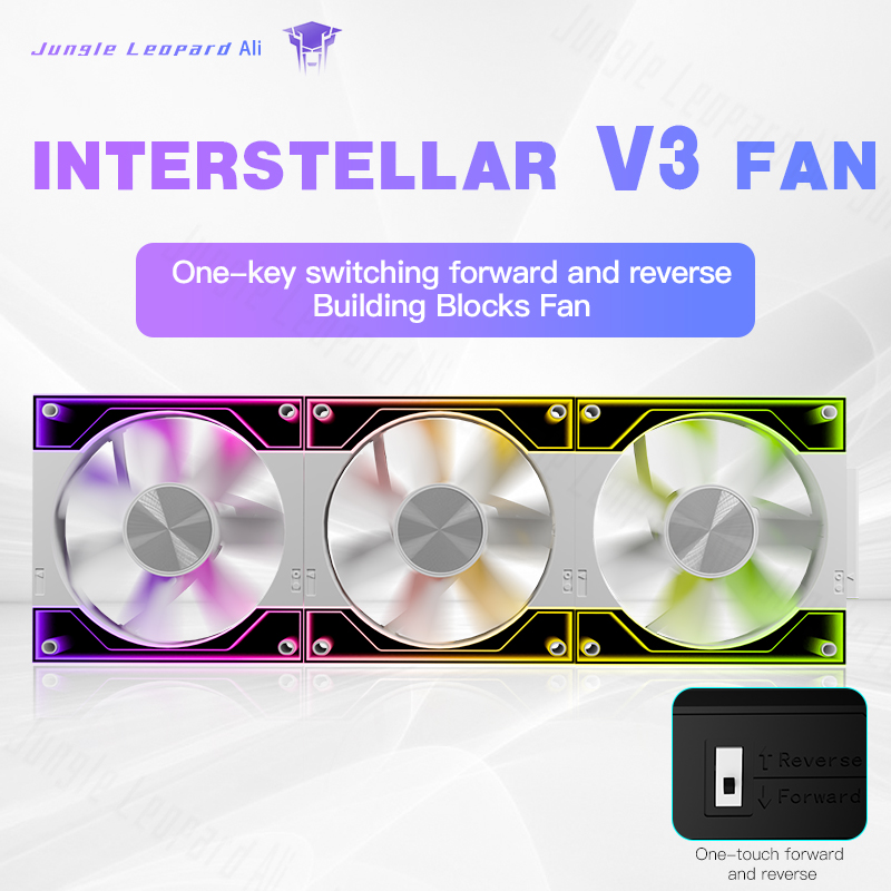 Argb Case Fan - Jungle Leopard Interstellar V3 Reverseable Ventilador