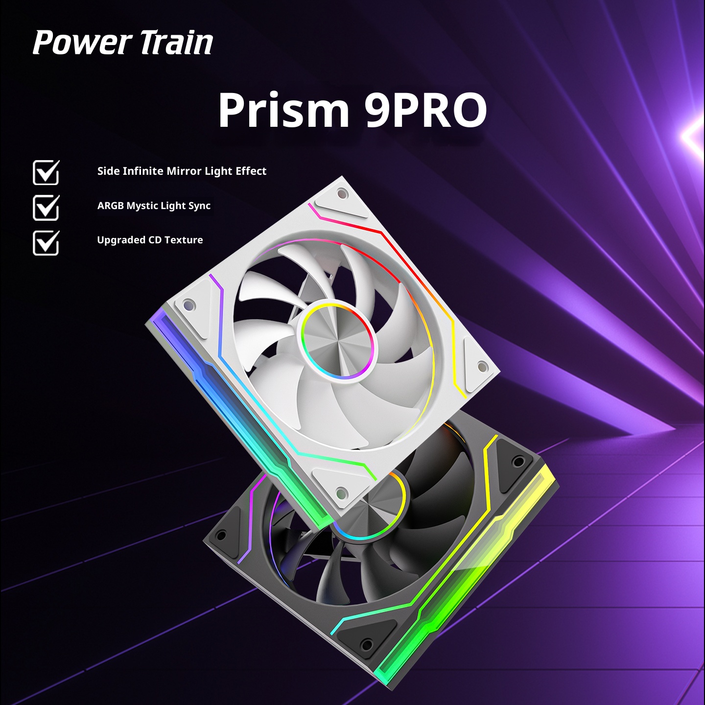Power Train PRISM 9 PRO Comput - огляд і ціна Argb Case Fan