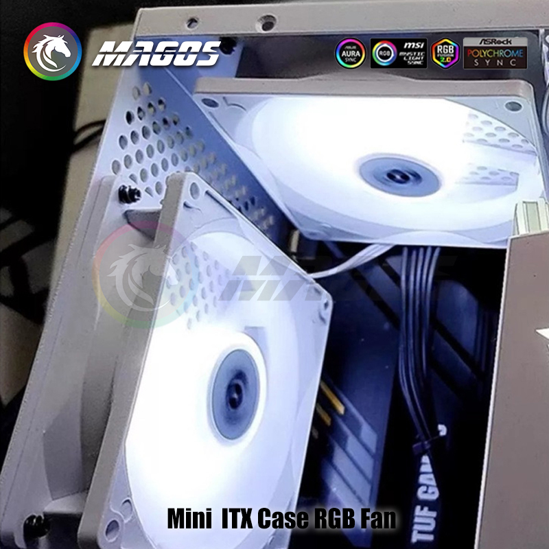 Mini ITX Case ARGB Fan 8cm 9cm - огляд і ціна Argb Case Fan