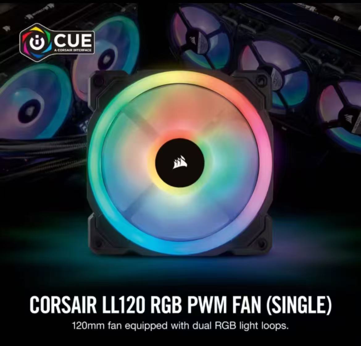 CORSAIR LL120 RGB 120mm Dual L - огляд і ціна Argb Case Fan