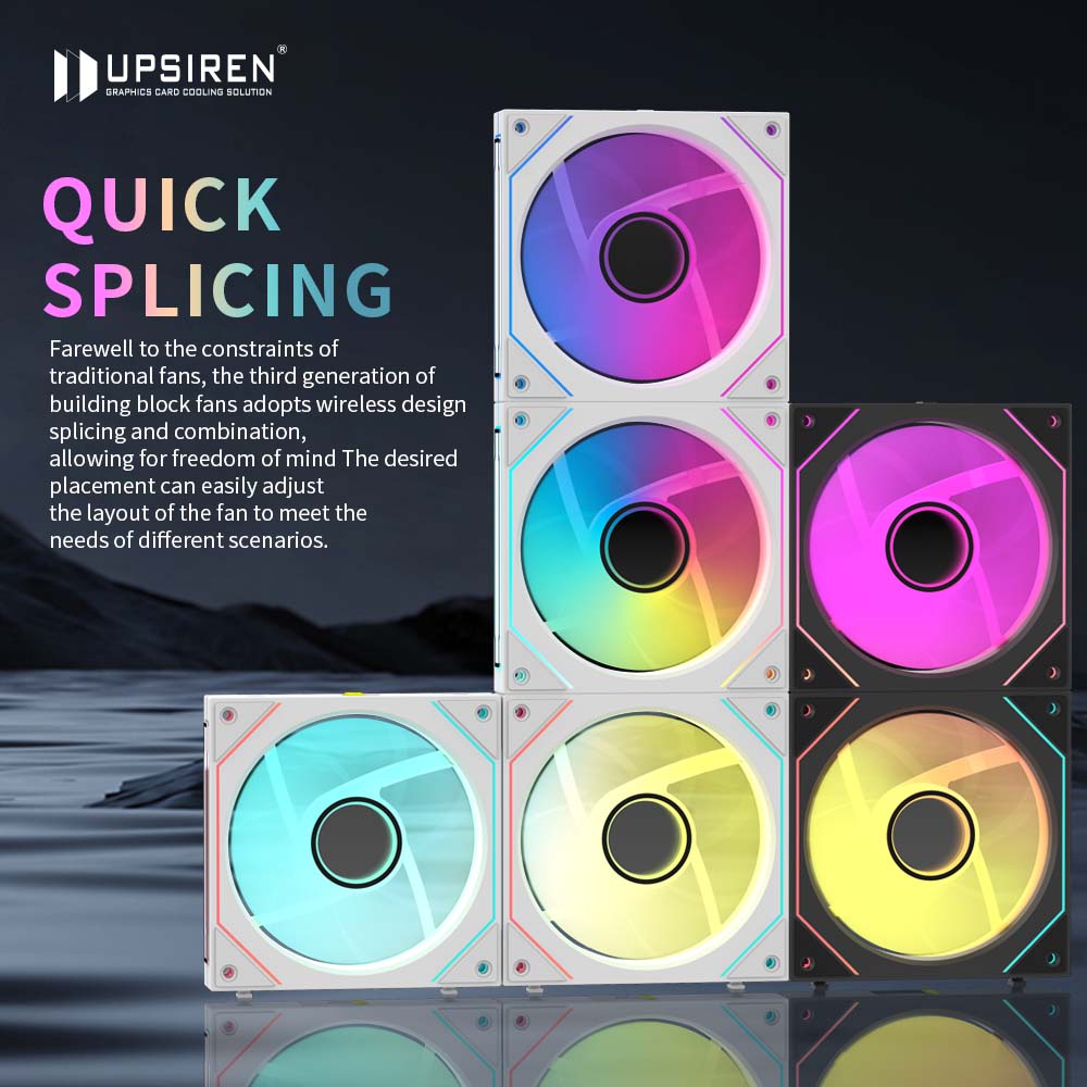 UPSIREN WF-2 Free Wire-Splicin - огляд і ціна Argb Case Fan