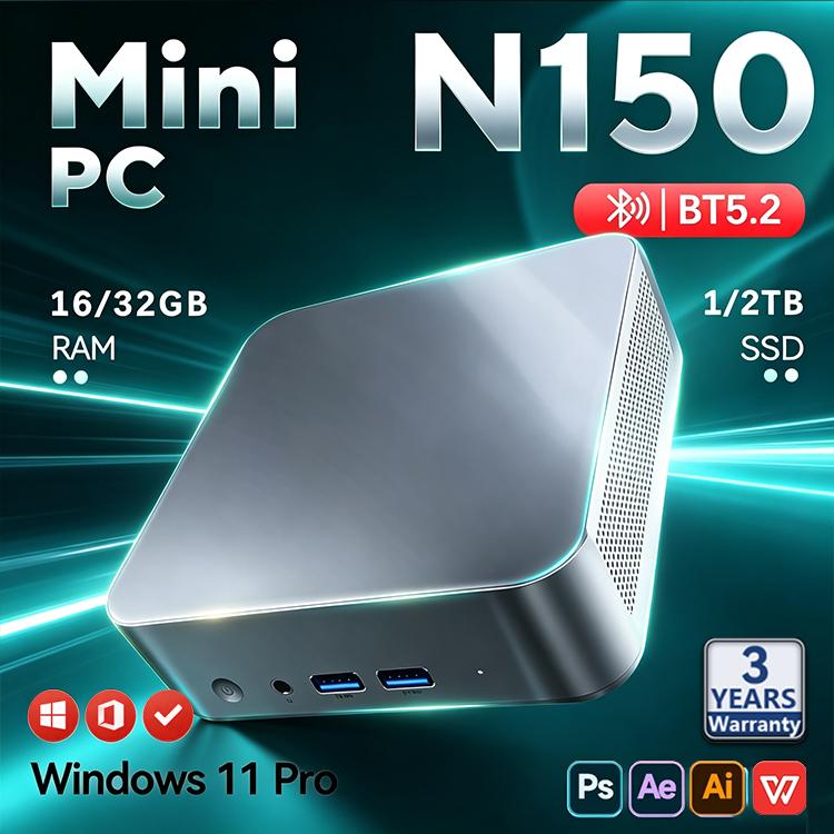 2026 Intel N150 Mini PC Protab - огляд і ціна Pc Gaming Sultan