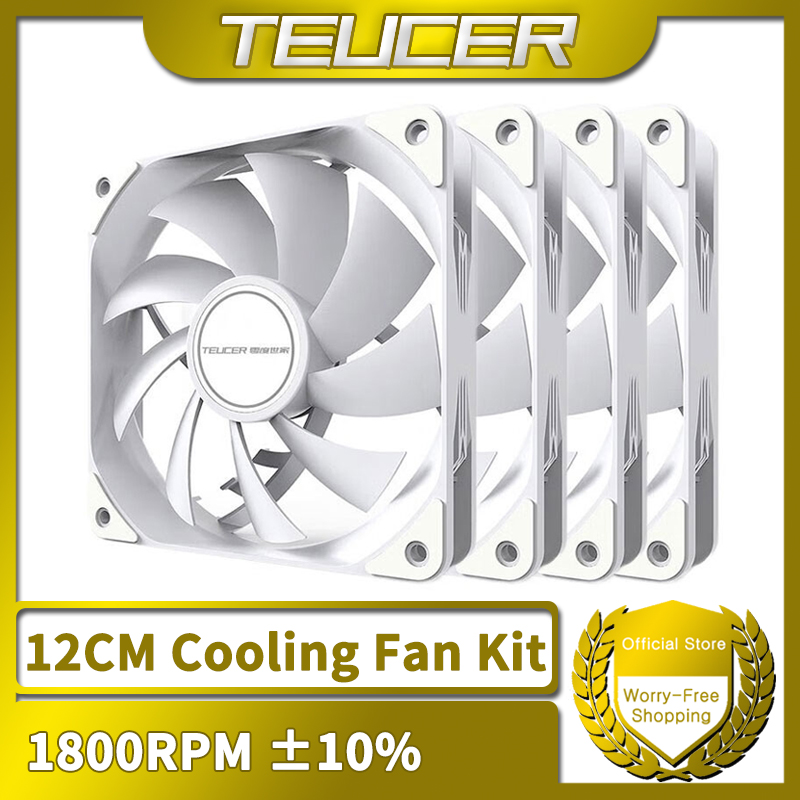 TEUCER 1800RPM 4PIN PWM White  - огляд і ціна Argb Case Fan