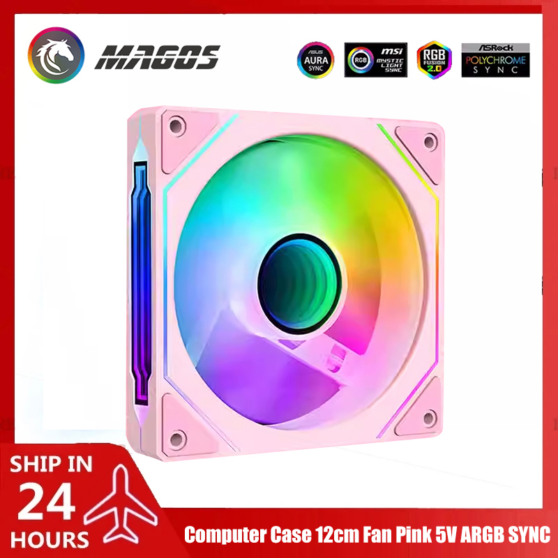 Computer Case Fan Pink 5V ARGB - огляд і ціна Argb Case Fan