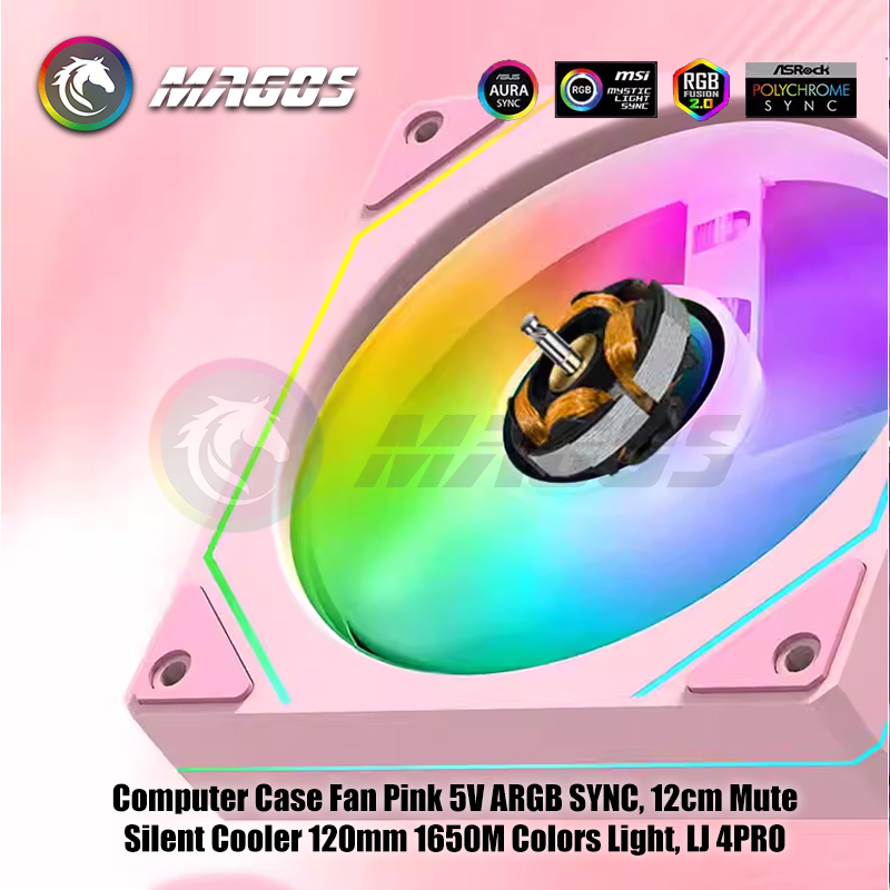 Computer Case Fan Pink 5V ARGB - огляд і ціна Argb Case Fan