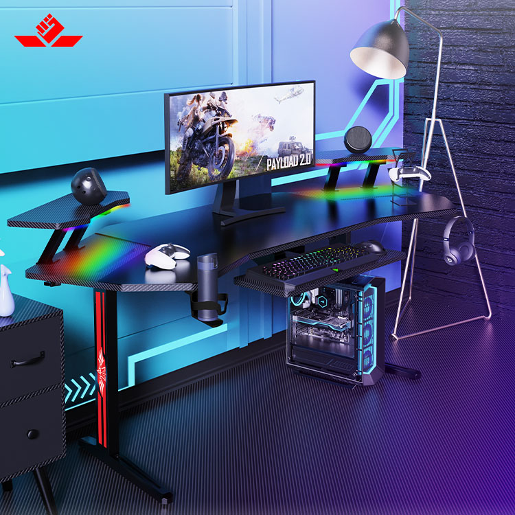 70-Inch Large RGB LED Light E- - огляд і ціна Pc Gaming Desk