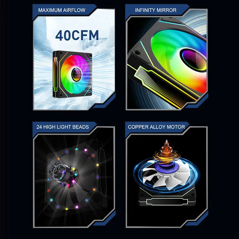 UPSIREN UF-9 PRISM 4 PRO Compu - огляд і ціна Argb Case Fan