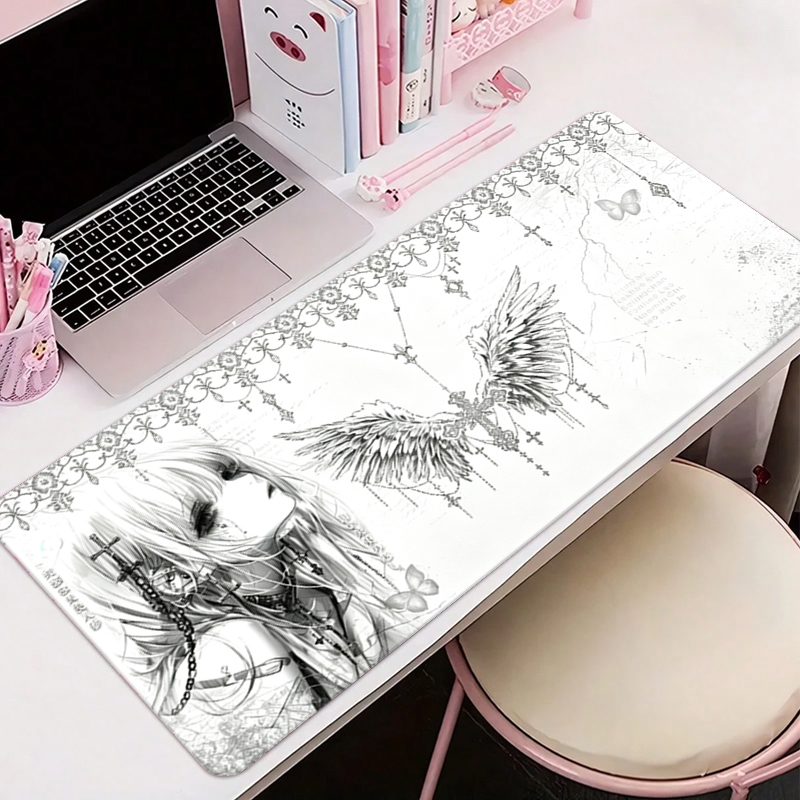 Leather Mousepad Black White A - огляд і ціна Pc Gaming Desk