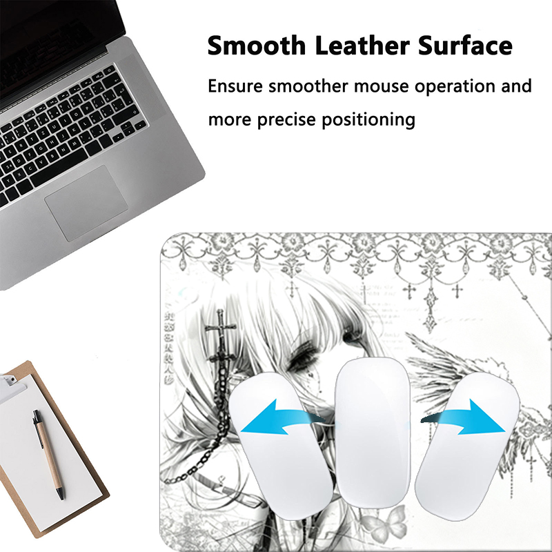 Leather Mousepad Black White A - огляд і ціна Pc Gaming Desk